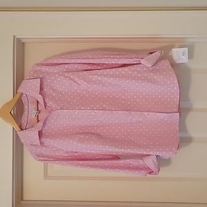 Croft and Barrow pink button down size 1X